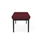 Lesro Lenox Steel 2 Seat Bench, Wine/Mulberry (Red) Seat, Wine/Mulberry Back, 45 W 21 L 18.5 H LS2001 - alternate 2